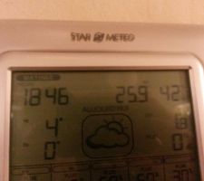 26° dedans, 2°C dehors