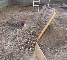 Passage du gravier au tamis