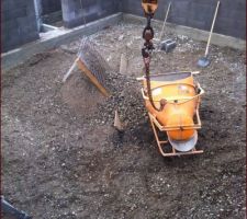 évacuation du gravier