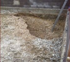 Excavation du vide-sanitaire