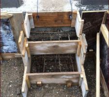 Coffrage escalier vide-sanitaire