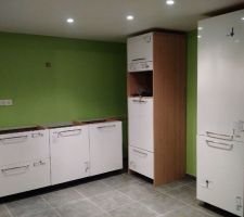 Cuisine en cours de pose