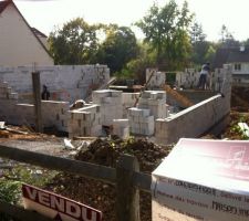 Elevation des mur en parpaing FABTHERM 1