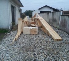Livraison de la charpente