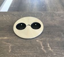 Prise encastr&eacute;e sur plan