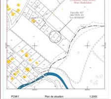 Plan de situation lot 437 superficie 546 m&sup2;