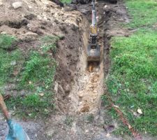 Tranch&eacute;e pour viabilisation eau