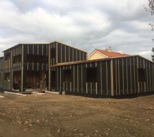 Vue d'ensemble avec les voliges