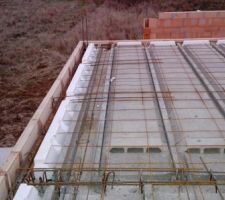 Dalle haute RdC - ferraillage terminé