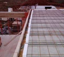 Dalle haute RdC - ferraillage terminé