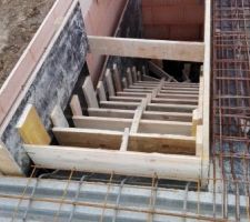 Dalle haute RdC/escalier - ferraillage terminé