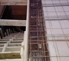 Dalle haute RdC - ferraillage terminé