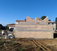Montage des murs de l'&eacute;tage