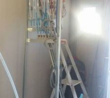 Mise en place des plaque de ba13 et isolant