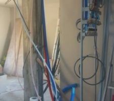 Mise en place des plaque de ba13 et isolant