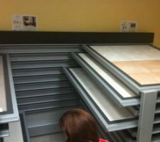 Sélection des carreaux pour le salon et la cuisine américaine