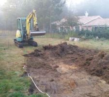 Terrassement en cours