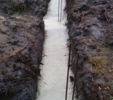 Coulage de la semelle en b&eacute;ton