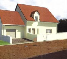 Simulation 3d avec muret au vrai dimension