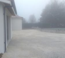 Raccordement terminé et parking ok