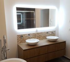 Salle de bain: les vrais vasques enfin installé