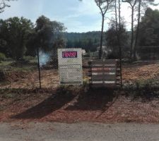 Terrain propre pour l'ouverture du chantier