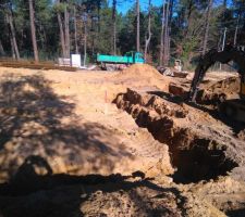 Mardi 29 novembre ouverture du chantier et fouille avant coulage béton fondation
