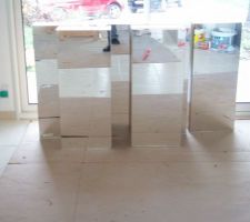 Le d&eacute;but de la pose de la salle de bains.