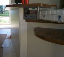 La pose de la cuisine.