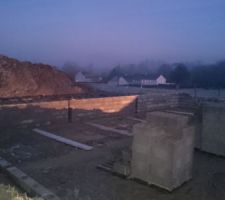 Photo le matin de bonne heure, il fait pas encore bien jour !