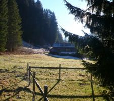 Fin d'automne 2016 : vue du terrain depuis le nord-nord-est