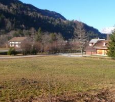 Fin d'automne 2016 : vue du terrain depuis le sud-est