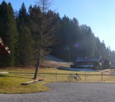 Fin d'automne 2016 : vue du terrain depuis voisin au nord