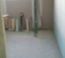 Le placo  en cour de pose