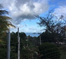 Petite vue mer de la future varangue