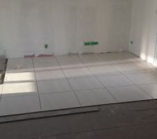 Pièce à vivre en cours