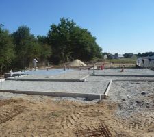 Pr&eacute;paration de la terrasse et pose du film polyane