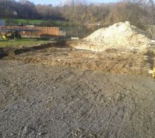 Emplacement du futur garage