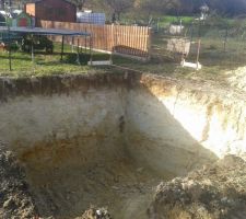Trou de la cave (15 m2 pour plus de 2m30 de profondeur!)