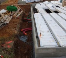 Passage des fourreaux électricité, gaz, évacuation des EU.