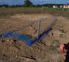 La cuve enterrée de récupération des eaux de pluie