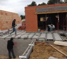 Piscine et plancher terrasse