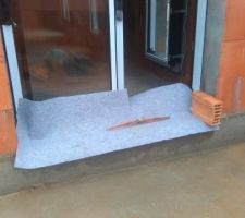 Moquette de protection des menuiseries