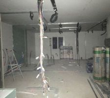 Plafond et mur plaqués