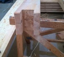 Enfourchement poteaux