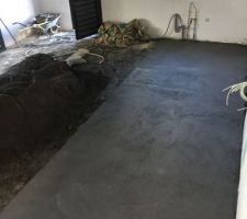 Chape en cours de r&eacute;alisation, putain c'est long...