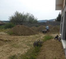 7 camions de terre