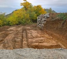 Les fondations pour le garage