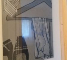 Dessin fait par mon mari pour le dressing
