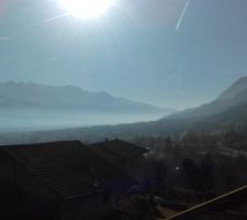 La belle vue de la pollution sur la vallée de Grenoble...